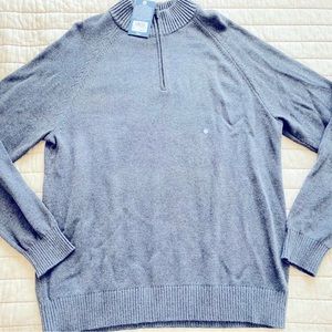 NWT Mens Bass Half Zip Sweater - XL